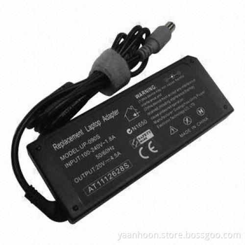 Laptop AC Adapter with 20V/4.5A, Used for Lenovo ThinkPad R60, W500, X60, Y100, Z60, 1706